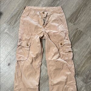 American Eagle Outfitters Stretch Cargo Pants in Light Tan